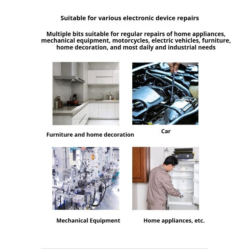 28-in-1 Multifunktionales Reparaturwerkzeug-Set Schraubendreher-Kombinations-Kit für Haus & Büro Wartung DIY Schraubendreher-Set