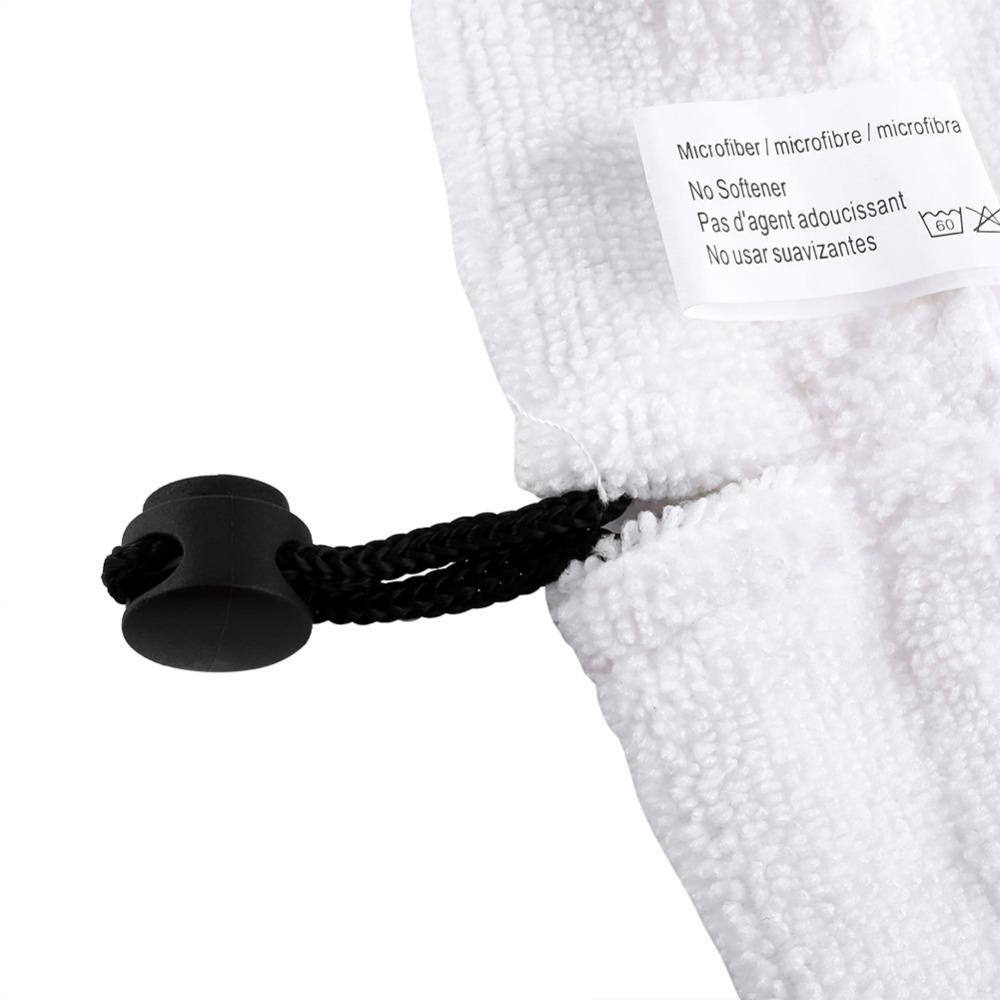 4pcs White Replacement Mop Pads Triangular Shape Microfiber Cleaning Pads  Steam Cleaning