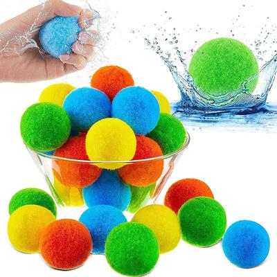 Reusable Sponge Water Balls Colorful Adult Kids Sponge Water Bomb  Balloons Swimming Pool Summer Water Toy Games