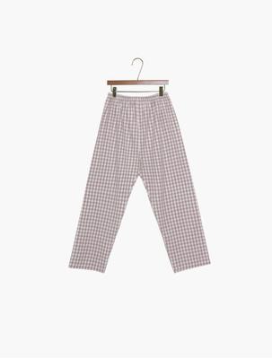 [LUNALUZ STUDIO] Men's Classic Check Cotton Pajama Pants 2-Color 9-Part Length 19-6313 [Shipped from Korea] 100% Authentic