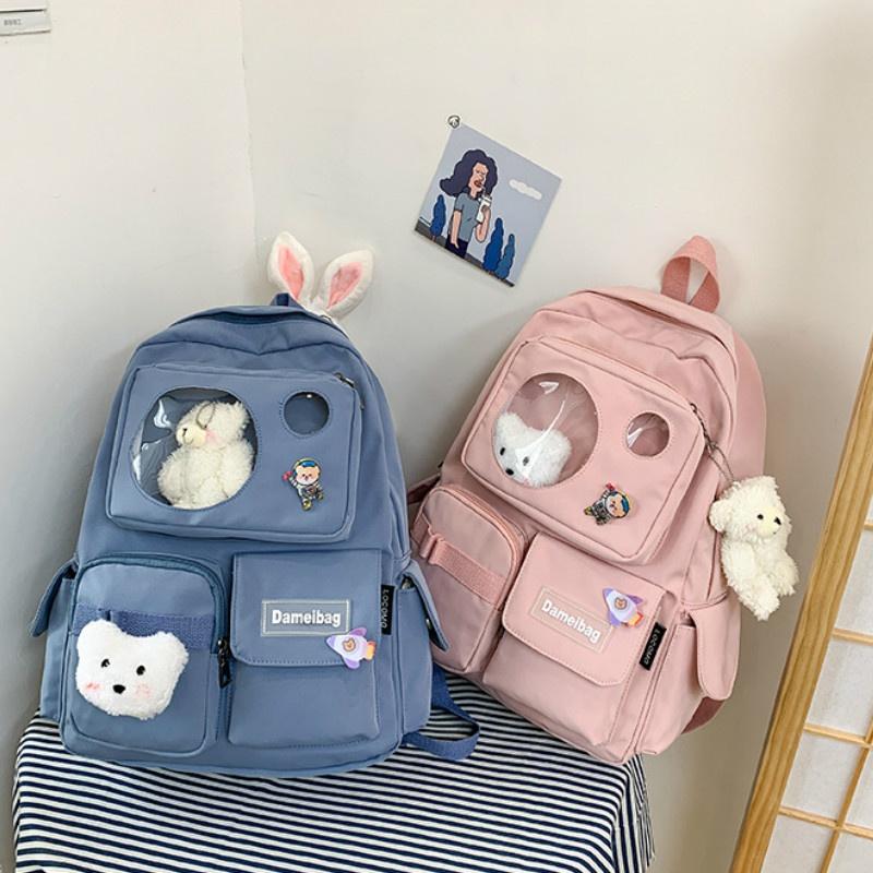New Cartoon Backpack Student School Bag Leisure Multifunctional Travel Backpack