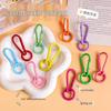 Colorful Gourd Buckle Spring Ring Keychain Ornaments for DIY Jewelry & Bag Charms