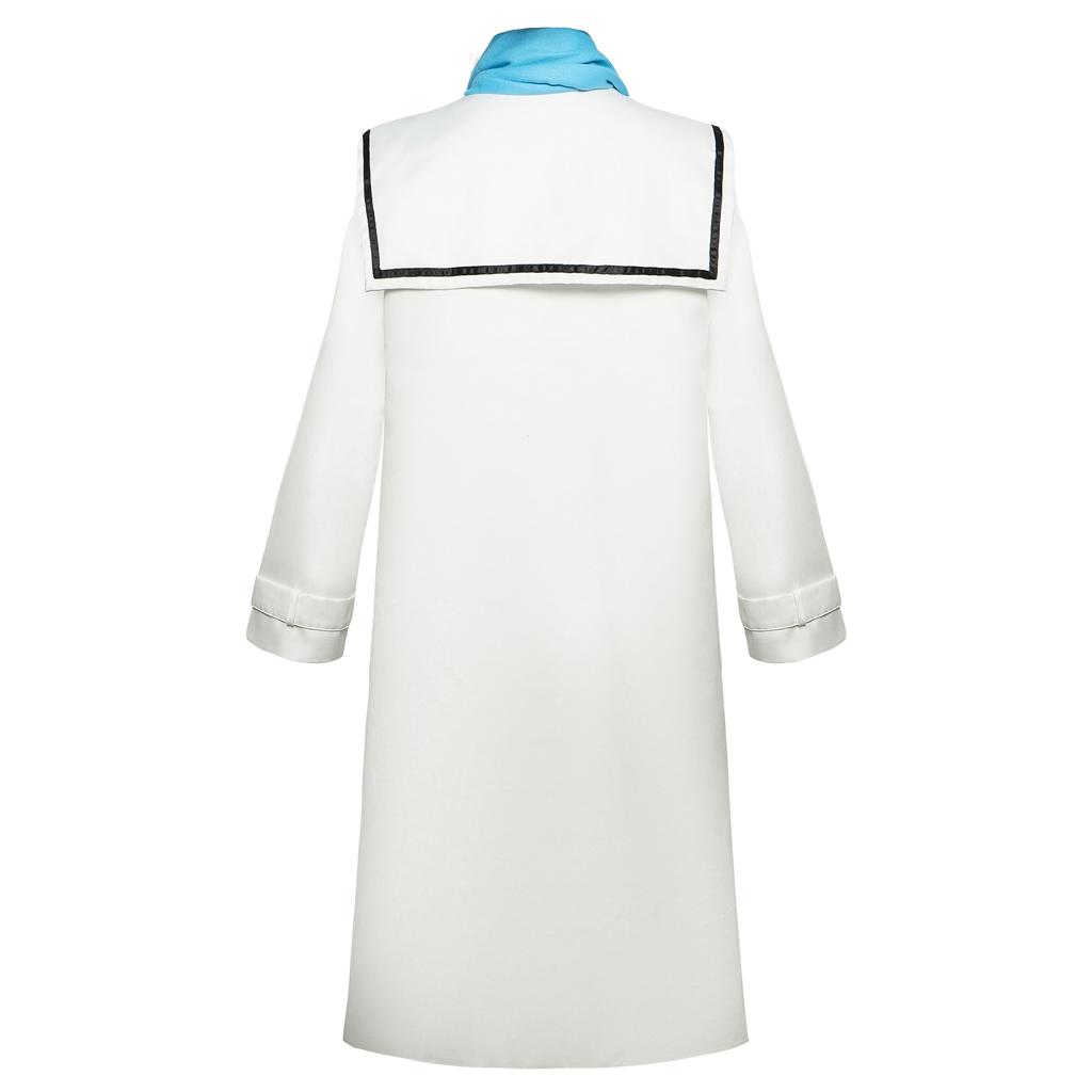 Anime Frieren Beyond Journey's End Cosplay Γυναικείο Σετ Κοστουμιού με κασκόλ, παλτό, λευκή περούκα, ρούχα για πάρτι αποκριάτικο, στολές