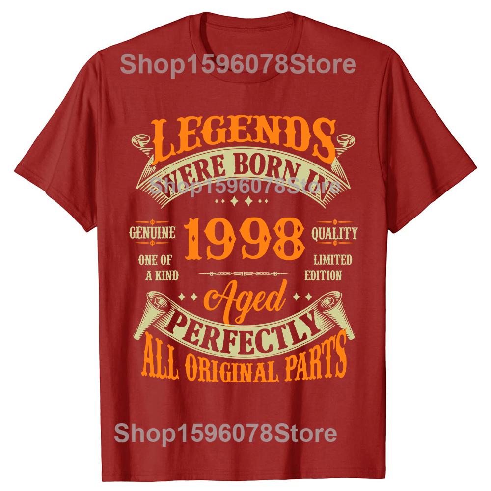 

Funny 28th Birthday Gift Classic 1998 Vintage Graphic Tshirts Tshirt Men Womens Fashion Casual Oversized 100 Cotton T Shirt S