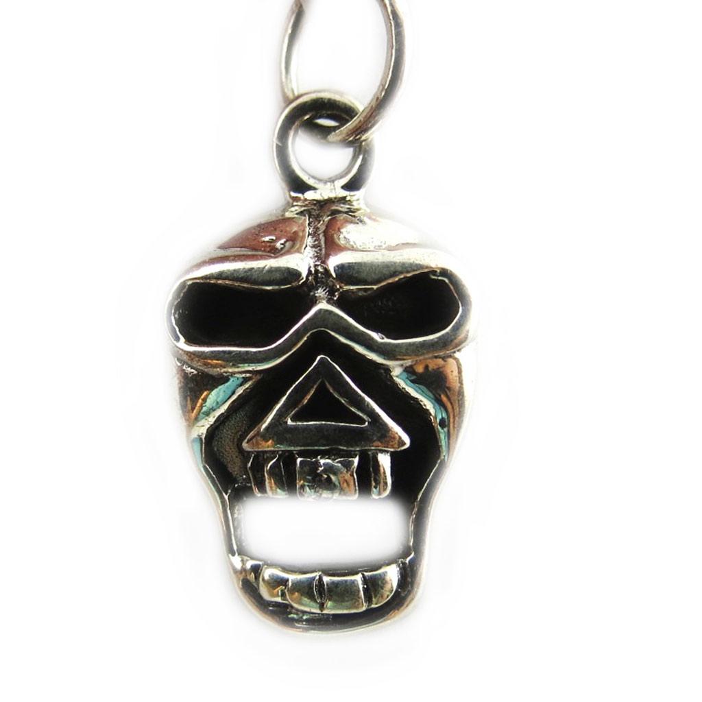 Les Trésors De Lily [F8778] - Silver 'Skull' Pendant