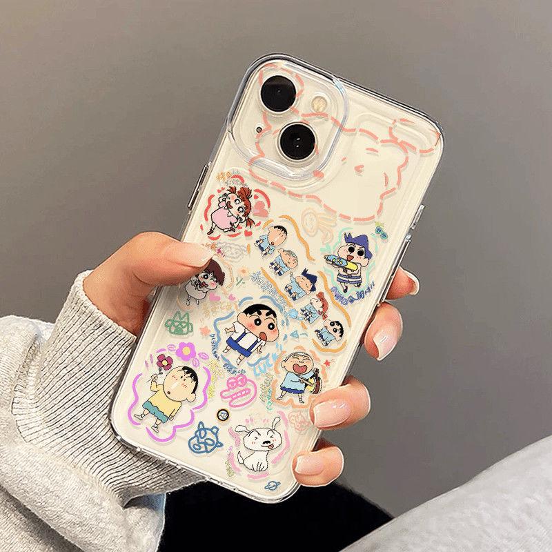 Crayon Shin-chan Cartoon Phone Case for iPhone 17/16 Pro Max/14/13/12/11