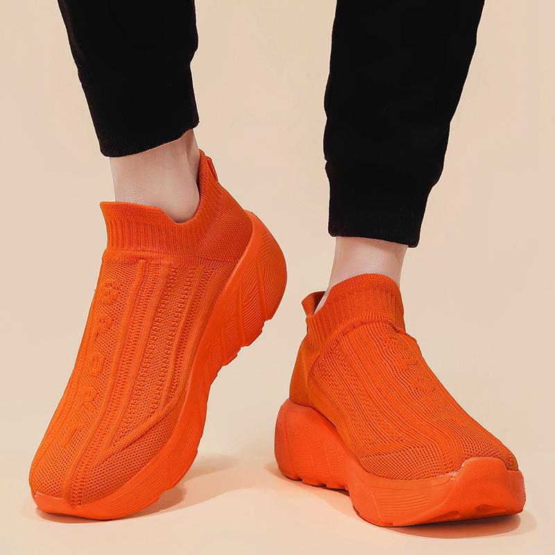 Original Men's Sneakers Breathable Socks Shoes Trainers for Men Women Slip-on Platform Casual Sneakers Men Blue