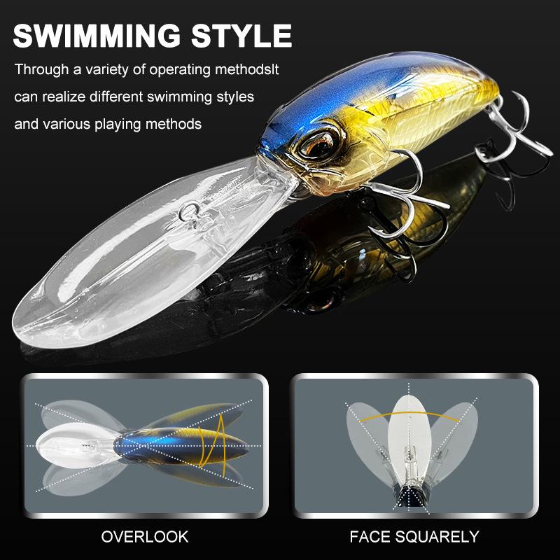Sinking Long-Lip Minnow Fishing Lure - 41g