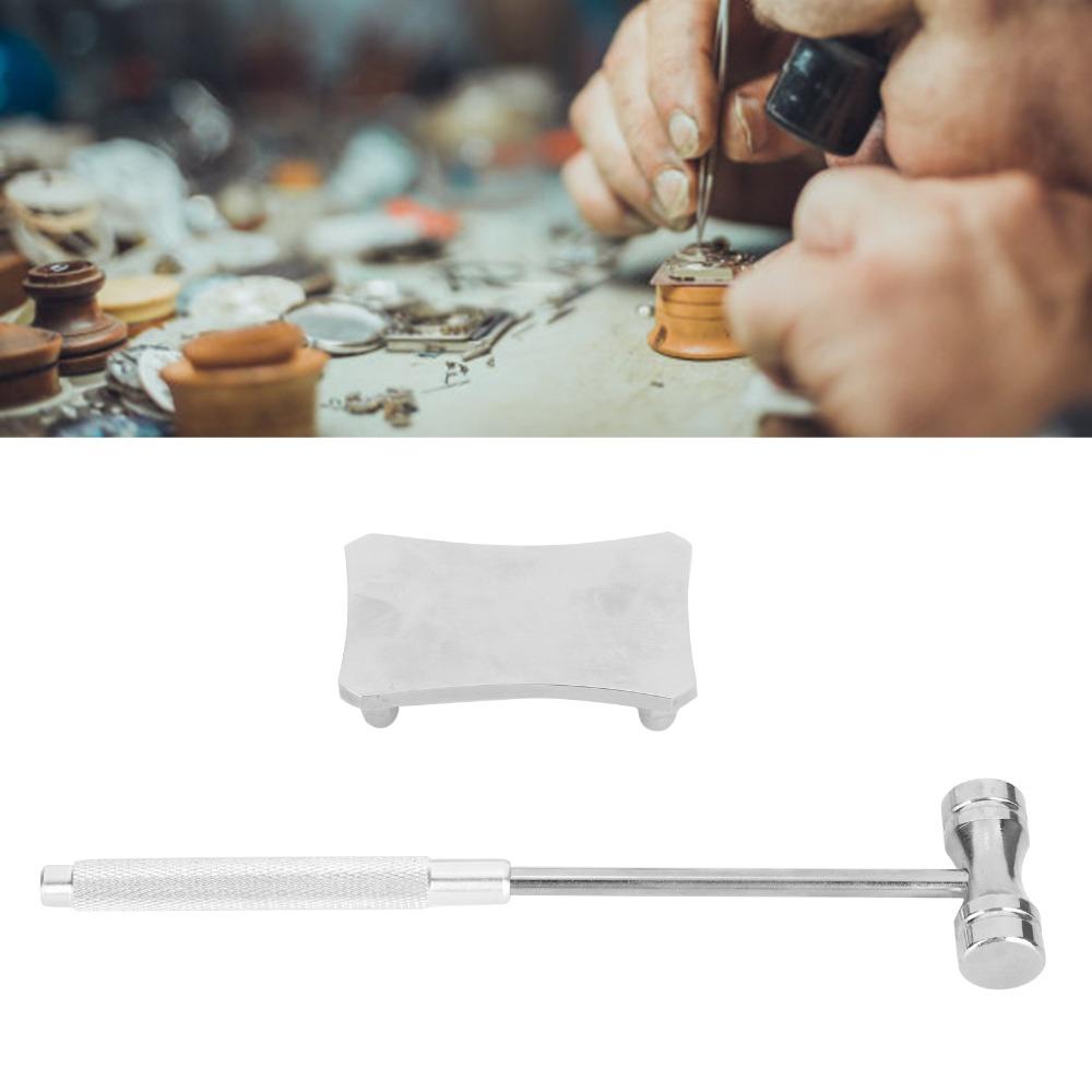 Silvery Steel Hammer All steel DIY Hammer Tool Multi-Functional Stamping Hammer  DIY Projects