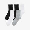 Women's Mid-calf Socks 5-Pair Package (3 Colors)