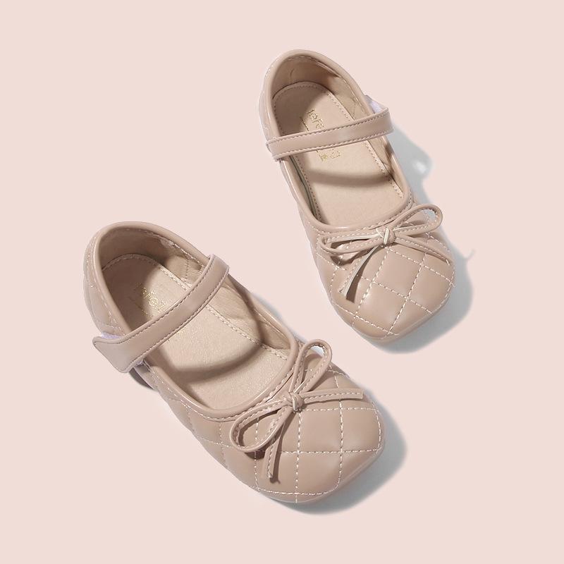 Girls' British-Style Leather Shoes - Spring/Autumn Soft Sole Flats for Little Princess.