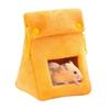 Comfy Sleeping Bag for Hamsters Bread Hamster Bed, Plush Warm Cave Cozy Hanging Creative Shape Pet House Hammock, Small Animal Cage Accessory