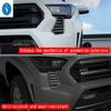 Black Auto Exterior Head Light Grille Air AC Outlet Vent Frame Decoration Cover Trim ABS Accessories For Toyota Tacoma 2024 2025