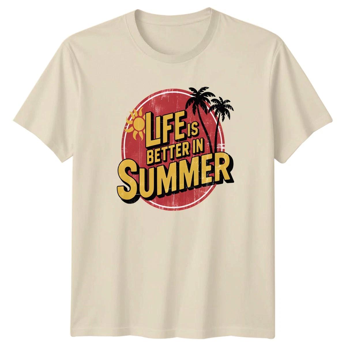 Life Is Better In Summer T-Shirt Vacation Gift For Him And Her L