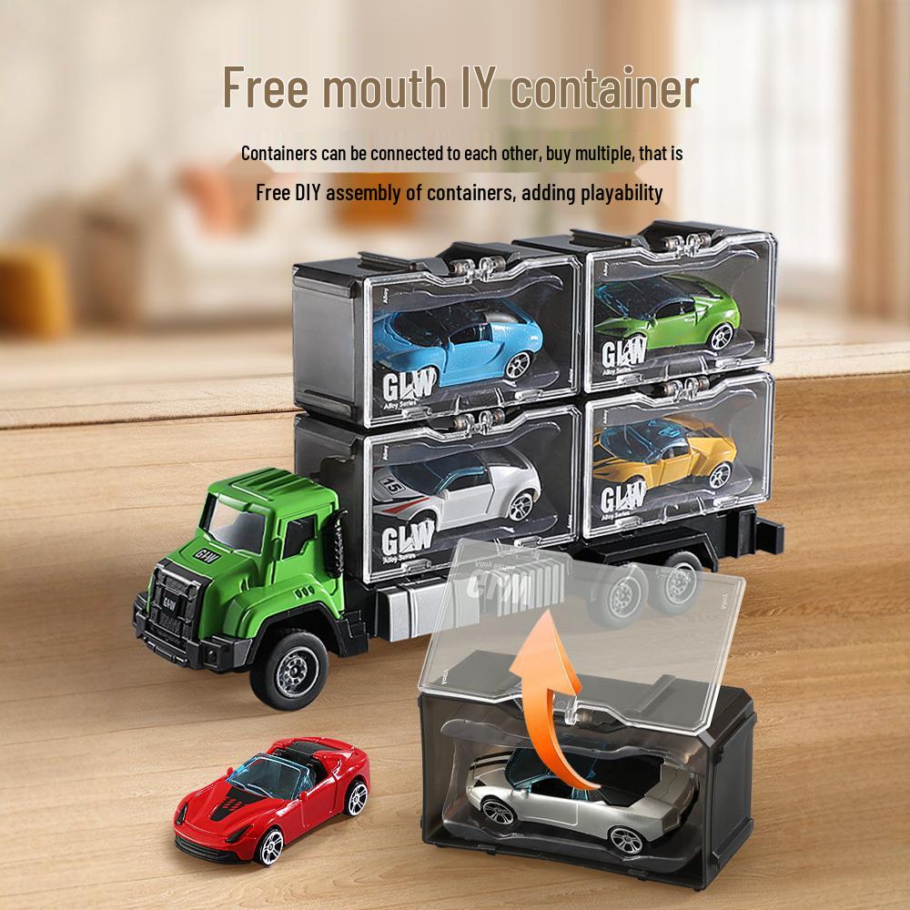 

Детская игрушка-тягач из сплава с контейнером для хранения