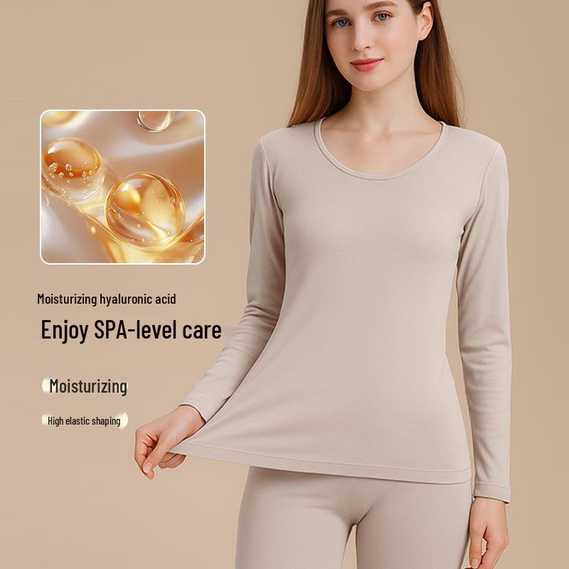 Graphene High Elastic Women's Plus Size Slimming Underwear Set - Warm Autumn Winter Base Layer