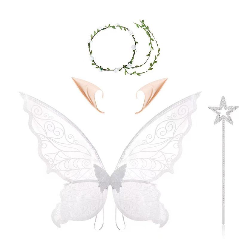 

Girl Fairy Wings Dress Up Wings Butterfly Fairy Halloween Costume Angel Wings for Kids Birthday Party Favor Costume Accessories L