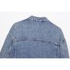 Kaslead New Women clothes Western Style Fashion Simple Double Placket Denim jacket 9632243 428