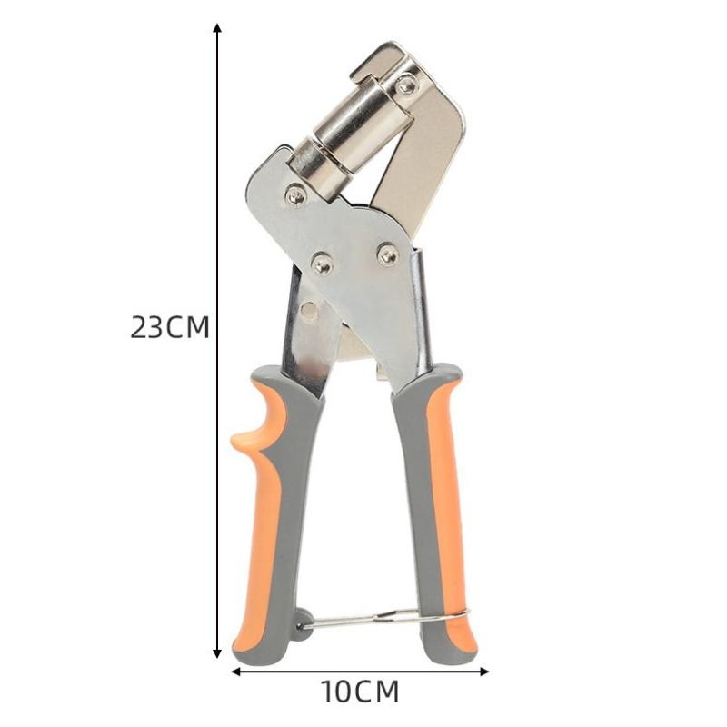 1 Set Draagbare Handpers Metaal Oogje Gatpons Tang Voor Leer Canvas Kleding Diy Zeildoek Ring 10mm Oogje Tangen Kit Gereedschappen