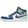 Air 1 Mid Blue Mint Men Sneakers Mystic-Navy Mint-Foam White 554724-413