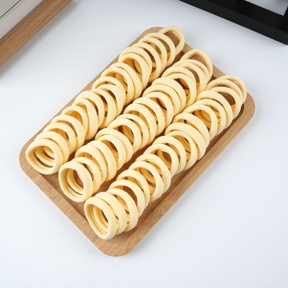 50 Thick Non-Damaging Hair Elastics for Women - High Elasticity Towel Ring Hair Accessories