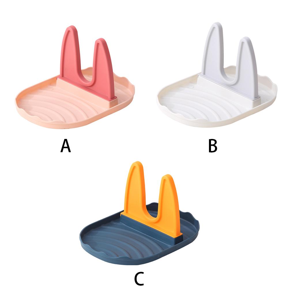 Pot Lid Holder Reusable Countertop Organization Spatula Rack Shelf Washable Storage Kitchenware Counter Rest Organizer