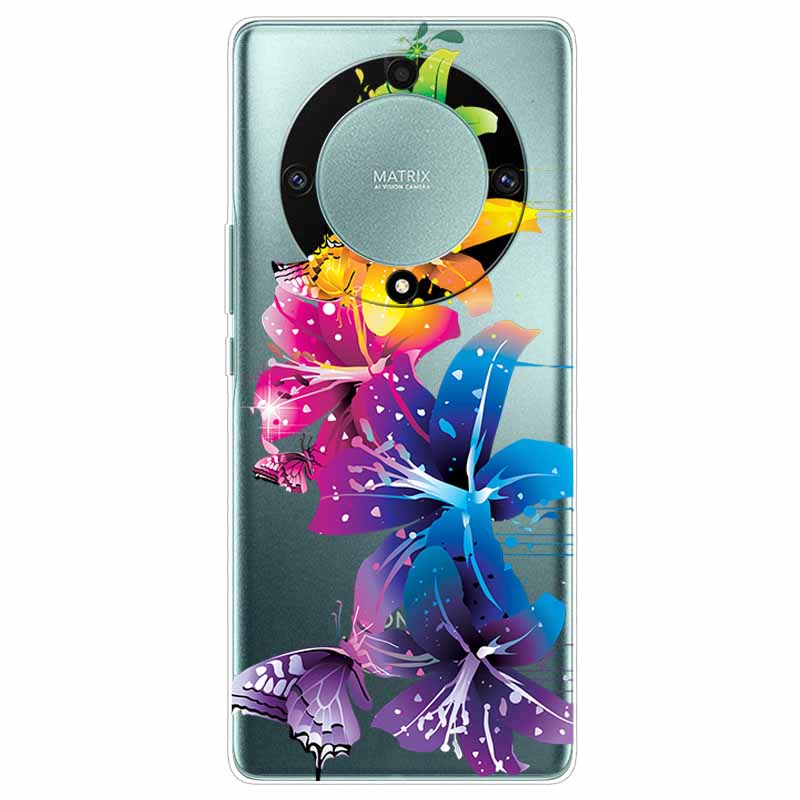 Custodia per Honor Magic6 Lite 5G Trasparente TPU Silicone Funda Capa per Honor Magic 6 Lite Coperture Morbide Magic6Lite Trasparenti Coques borsa