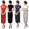 Dámské spodničky velké velikosti Cheongsam čínský styl Vintage satén Vynikající letní Qipao pro jevištní show
