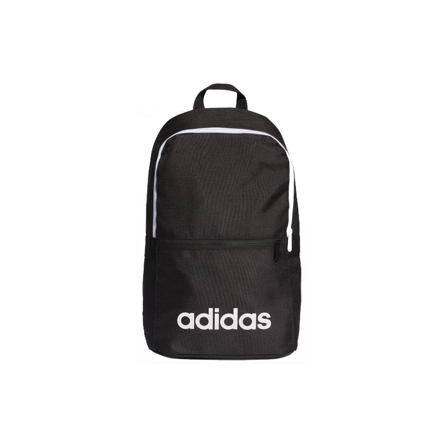Adidas Neo Lin Classic Backpack Day Logo Print Polyester Unisex Backpack Black DT8633 Black