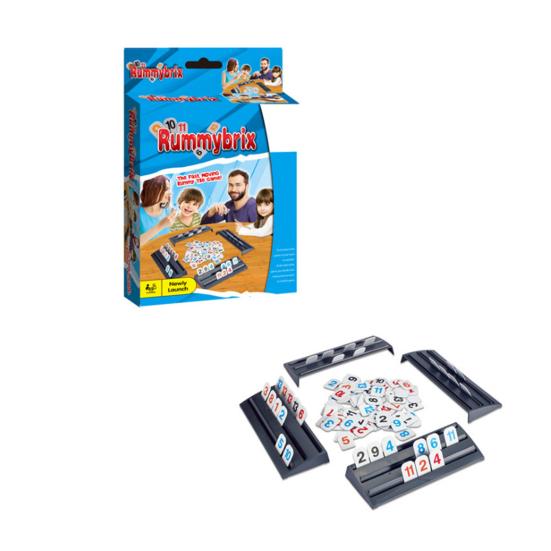 Rummy Cube Hra se 4 stojánky/tácky Děti Dospělí Klasická Rummy Hra s kameny Vzdělávací Multiplayer Mahjong Desková Bodovací Hra