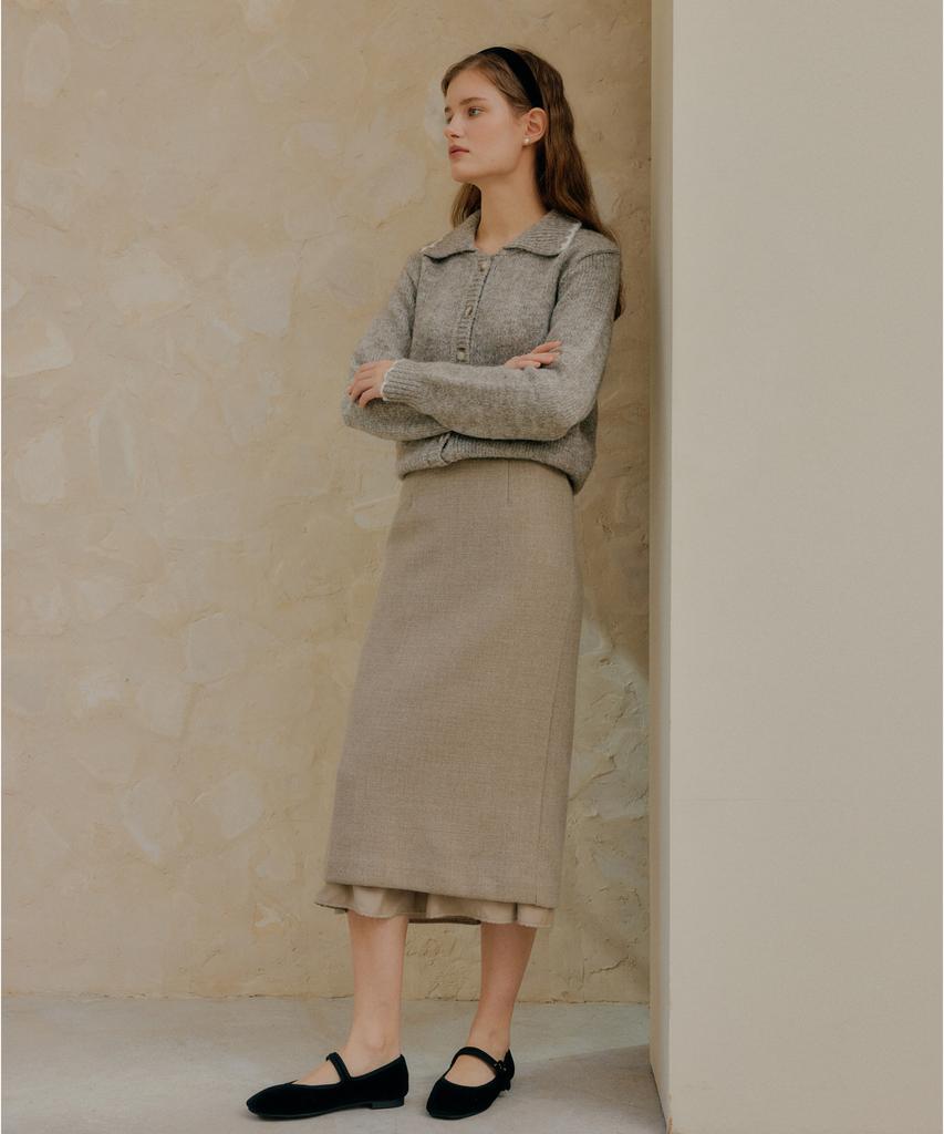 Yeoppe Layered Skirt_Beige