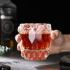 Whiskey Rocks K9 Crystal Handcrafted by Cut for Shochu and Birthday Wooden Box Included Glass, Glass, Glass, 300ml, Artisans, Hand-Polished, Glass,