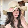Wide Brim Straw Hat Tulip Sunscreen Hat Fashion Sunshade Hat  Summer