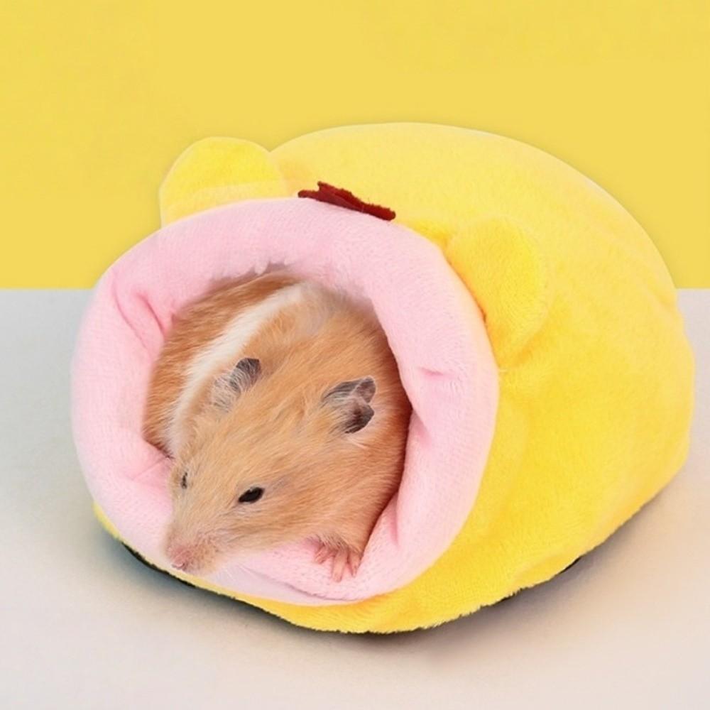 Rat Cute Hamster Cotton House Thickened Soft Hamster Nest Plush Comfortable Rat Sleepping Bed Golden Hamster