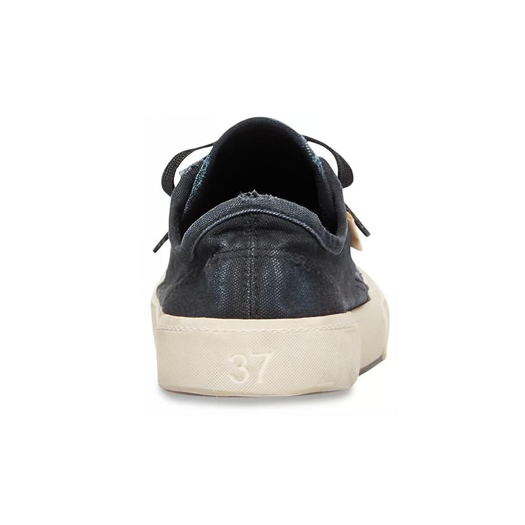 Balenciaga Paris Low Top Sneakers 'Black Destroyed Cotton And White Rubber' 688754W3RC21090