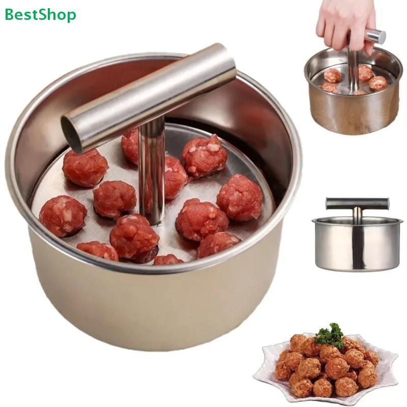 Stainless Steel Meatball Maker - Easy Press Mold Tool for Homemade Meatballs, Fish Balls & Veggie Balls