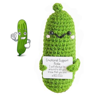 Handmade Emotional Pickled Cucumber Gift with a Positive Card