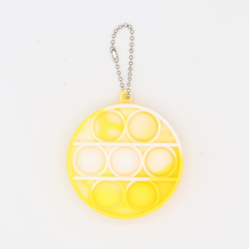 Colorful Silicone Keychain Bubble Toy - Mouse Killer Pendant and Educational Decompression Tool
