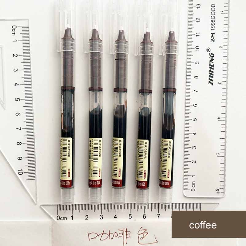 0.5mm Quick-Drying Large Capacity Smooth Rollerball Pens Gel Ink Pen Needle Point Fine Line Writing School & Office Supplies