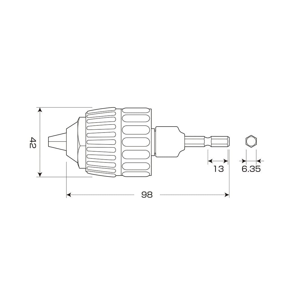 ANEX Keyless Drill Impact AKL-170 Chuck, Compatible, 1-10mm