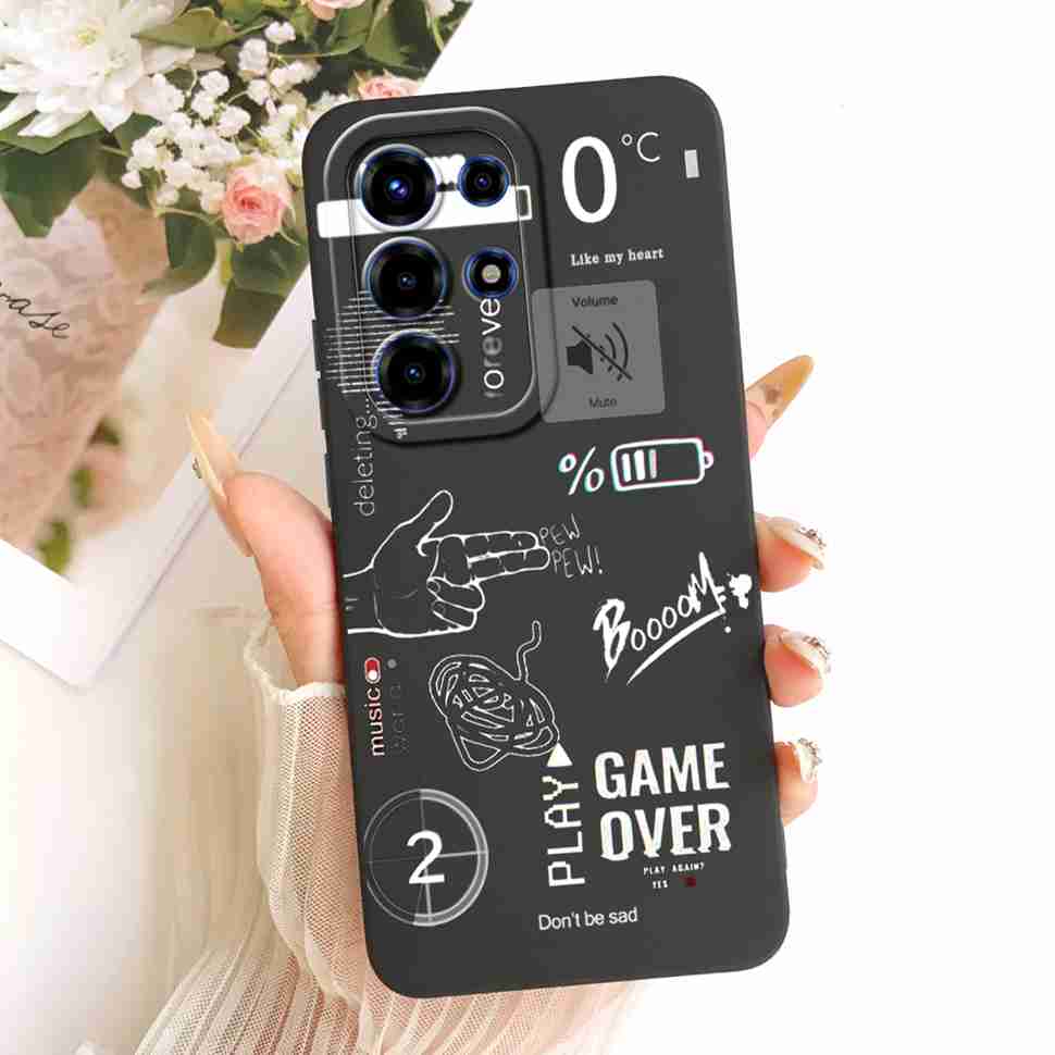 For Itel S26 Ultra Case Floral Silicone Soft Casing New Shockproof Back Cover For Itel S26 Ultra / Super 26 Ultra / S688LN Cover