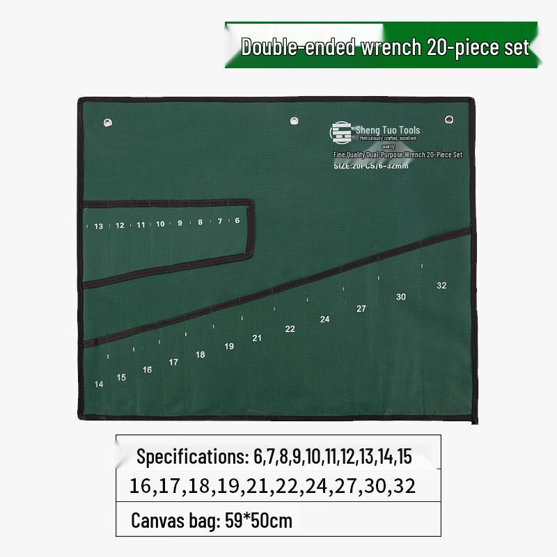 Brangdy 20-Piece Wrench Storage Canvas Bag