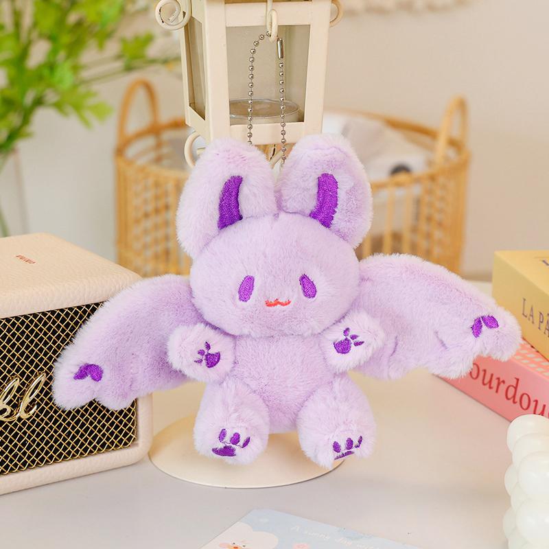 15cm Kawaii Plüschtier Fledermaus Plüsch Schlüsselanhänger Süßes Fliegendes Kaninchen Fledermaus Weiches Spielzeug Taschendekoration Anhänger Geburtstagsgeschenk Für Mädchen 15cm