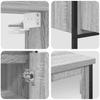 2 Piece Bathroom Furniture Set Grey Sonoma Particleboard