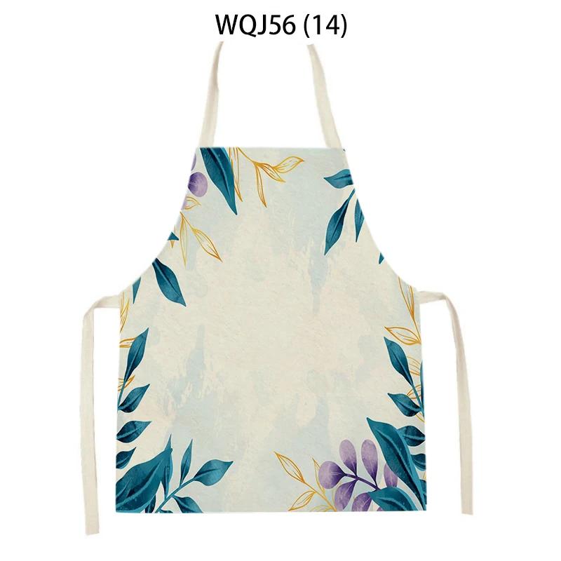 Cactus Pattern Home Cleaning Kitchen Aprons Plant Flowers Adult Kids Waist Bib Baking Accessories Cleaning Antifouling Apron