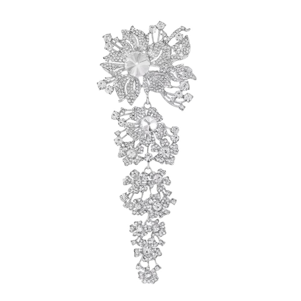 Large Size Crystal Rhinestone Brooches Crystal Rhinestones Large Size Brooches Wedding Bouquets