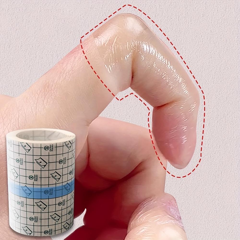 

1 Roll Transparent Self-Adhesive Tape, Pu Material Bandage, Portable Finger Protector, Anti-Friction Sticker For Bathing
