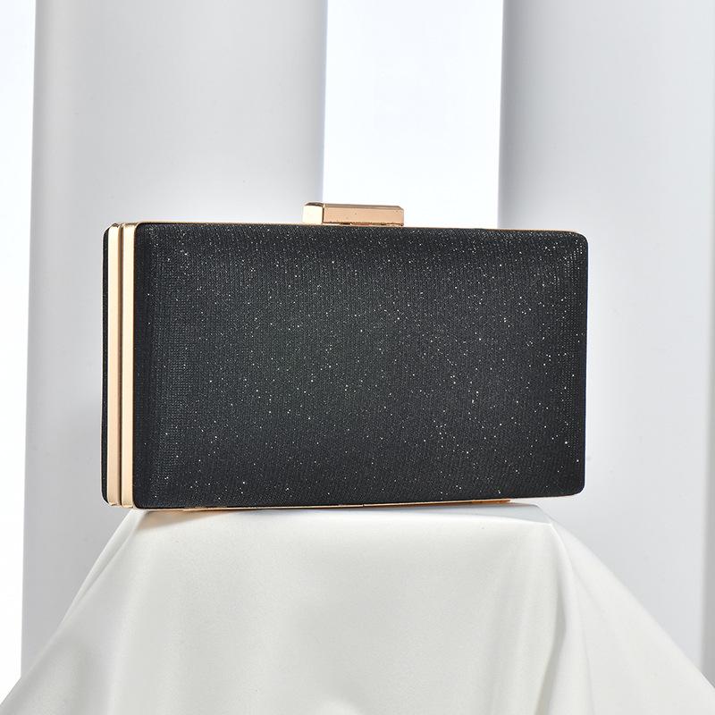 Minimalistická třpytivá klipsová crossbody psaníčko na večírky a svatby