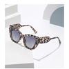 Personalized Color Block Fashion Cat Eye Sunglasses European and American Style Women's Casual Sun Protection Sunglasses