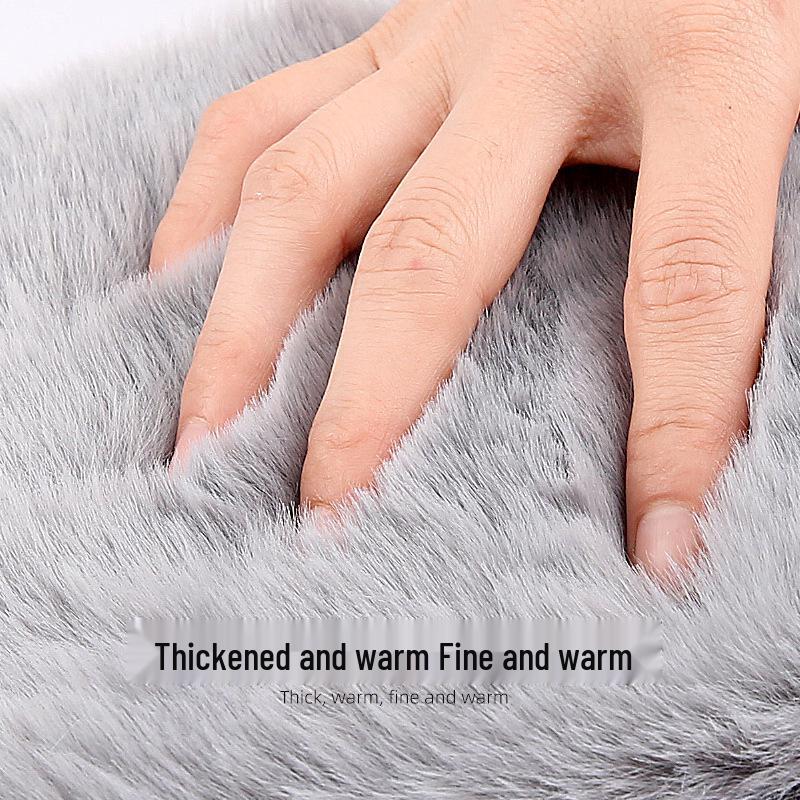 Unisex Triple-Layer Velcro Fleece Knee Pads for Autumn & Winter - Thick, Warm, Protective Gear.